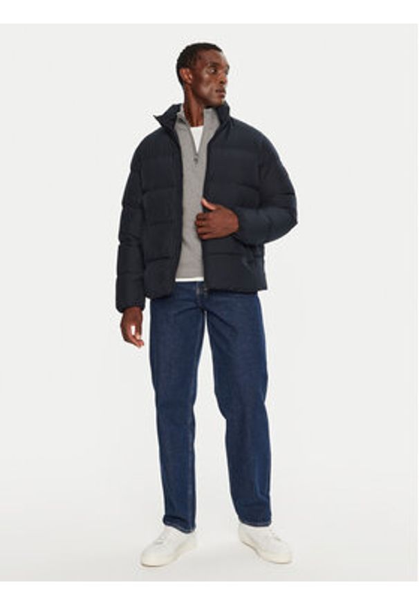 TOMMY HILFIGER - Tommy Hilfiger Kurtka puchowa MW0MW36666 Granatowy Regular Fit. Kolor: niebieski. Materiał: syntetyk