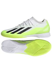 Adidas - Buty piłkarskie adidas X Crazyfast.3 In M ID9340 białe białe. Zapięcie: sznurówki. Kolor: biały. Materiał: guma, syntetyk. Sport: piłka nożna