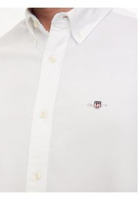 GANT - Gant Koszula Oxford 3230115 Biały Slim Fit. Kolor: biały. Materiał: bawełna