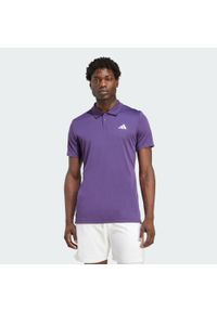 Adidas - Koszulka Tennis Climacool FreeLift Polo. Typ kołnierza: polo. Kolor: fioletowy. Technologia: ClimaCool (Adidas). Sport: tenis