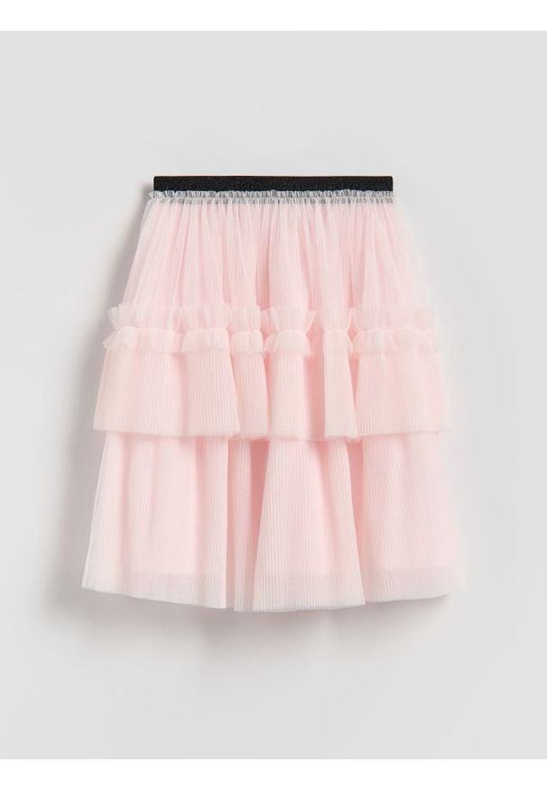 Reserved - Tiulowa spódnica - pastelowy róż. Kolor: różowy. Materiał: tiul