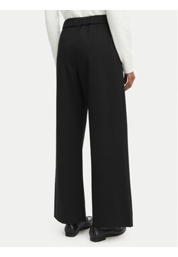Calvin Klein Spodnie materiałowe LV044G210G Czarny Wide Fit. Kolor: czarny. Materiał: syntetyk