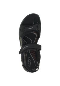 ecco - Buty do chodzenia damskie Ecco Offroad. Zapięcie: rzepy. Kolor: czarny. Materiał: guma, skóra. Sport: turystyka piesza