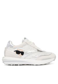 Karl Lagerfeld - KARL LAGERFELD Sneakersy KL62933N Biały. Kolor: biały. Materiał: zamsz, skóra #1