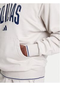 Adidas - adidas Bluza Collegiate KC3872 Beżowy Regular Fit. Kolor: beżowy. Materiał: bawełna