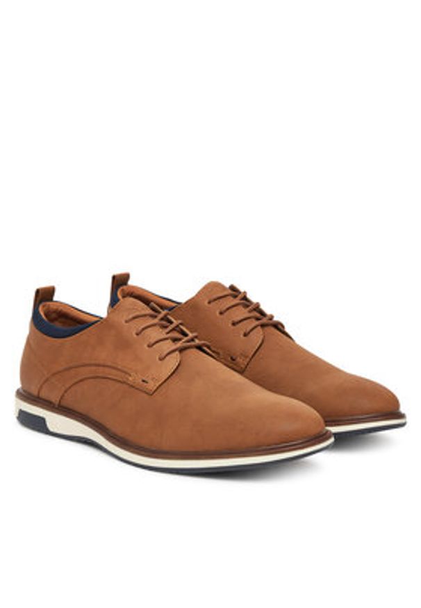 Aldo Półbuty Karson 13568596 Brązowy. Kolor: brązowy. Materiał: skóra