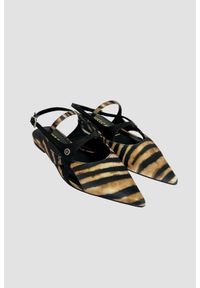 Just Cavalli - JUST CAVALLI Czarne damskie sandały Frina, Rozmiar 38. Kolor: czarny. Obcas: na obcasie. Styl: elegancki. Wysokość obcasa: niski #5