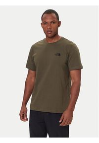 The North Face T-Shirt Box Nse Edge Of Light NF0A8E3H Zielony Regular Fit. Kolor: zielony. Materiał: bawełna