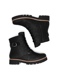 Rieker Trzewiki Z5723-00 Czarny. Kolor: czarny. Materiał: materiał #5