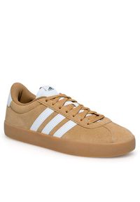 Adidas - adidas Sneakersy VL COURT 3.0 ID9183 Brązowy. Kolor: brązowy. Materiał: zamsz, skóra #7