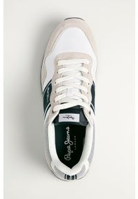 Pepe Jeans - Buty Cross 4 Sailor. Nosek buta: okrągły. Zapięcie: sznurówki. Kolor: biały. Materiał: guma