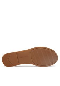 TOMMY HILFIGER - Tommy Hilfiger Sandały Leather Thong Sandal Gold FW0FW09331 Złoty. Kolor: złoty. Materiał: skóra #4