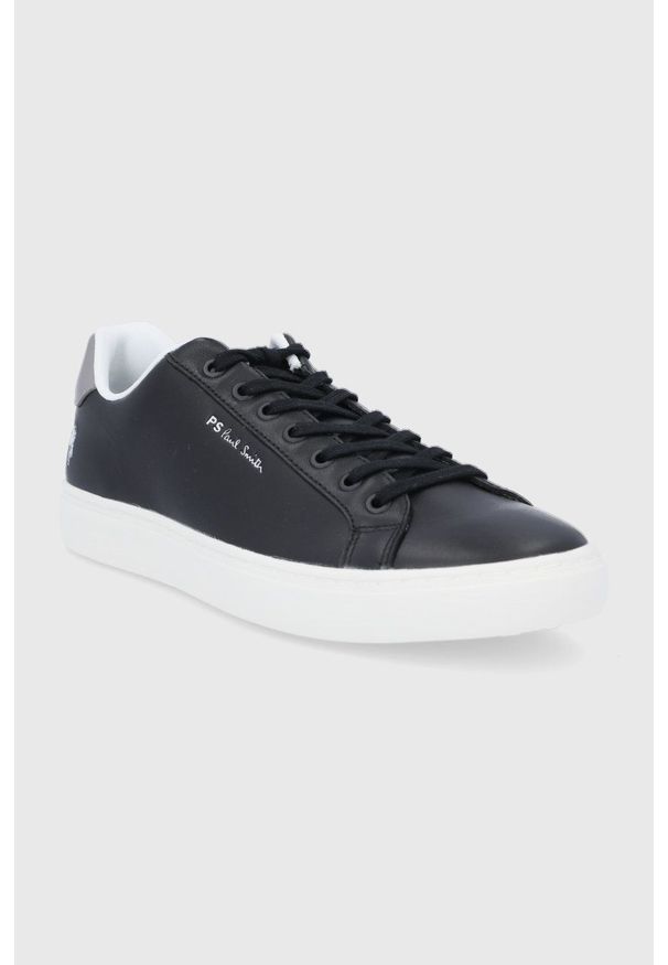 PS PAUL SMITH - PS Paul Smith Buty skórzane Rex kolor czarny. Nosek buta: okrągły. Zapięcie: sznurówki. Kolor: czarny. Materiał: skóra. Obcas: na obcasie. Wysokość obcasa: niski