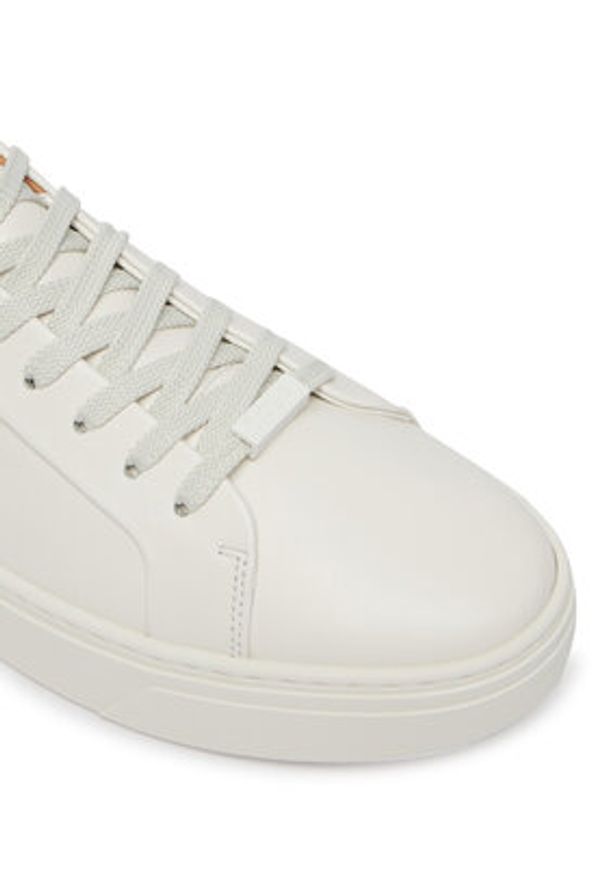 BOSS Sneakersy Gary 50536841 Biały. Kolor: biały. Materiał: skóra