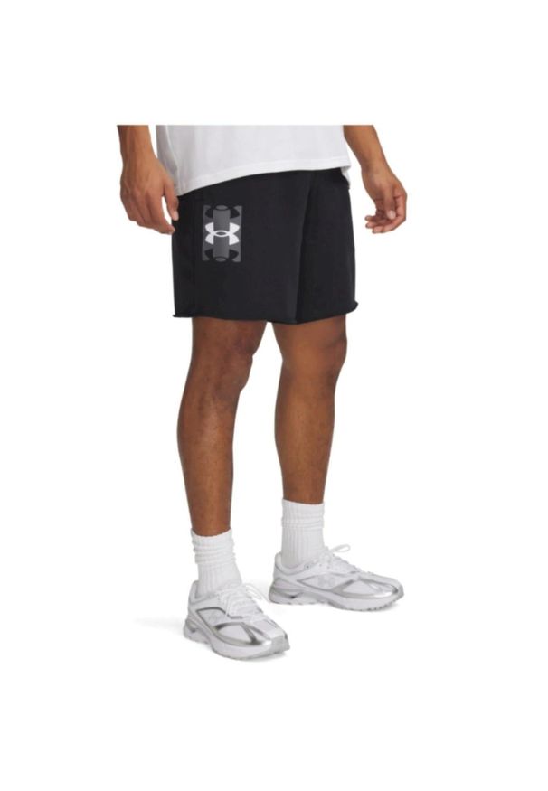 Spodenki Under Armour Ua Rival Terrylogo8inshort Dorosłych. Kolor: czarny. Długość: krótkie. Sport: bieganie