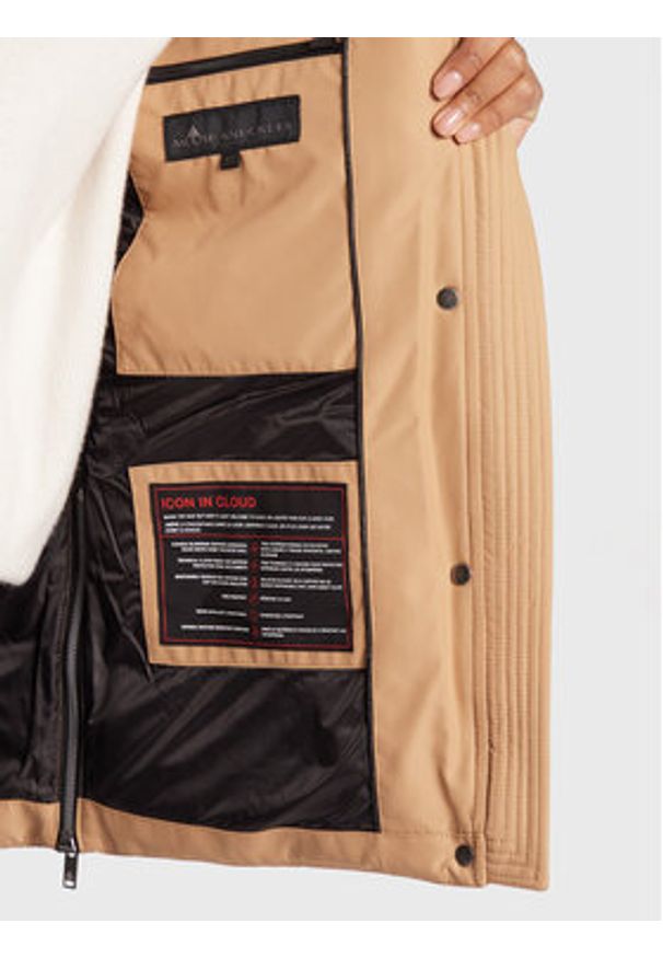 Moose Knuckles Kurtka puchowa M32LJ179 Beżowy Regular Fit. Kolor: beżowy. Materiał: syntetyk, puch