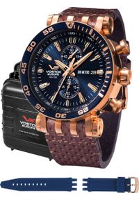 Zegarek Vostok Europe Zegarek męski Vostok Europe VK61-575B590 brązowy. Kolor: brązowy #1