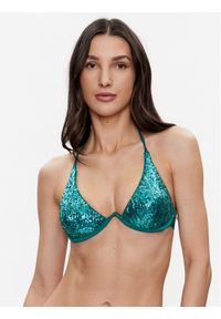 Guess Góra od bikini E3GJ01 KBMV0 Turkusowy. Kolor: turkusowy. Materiał: syntetyk