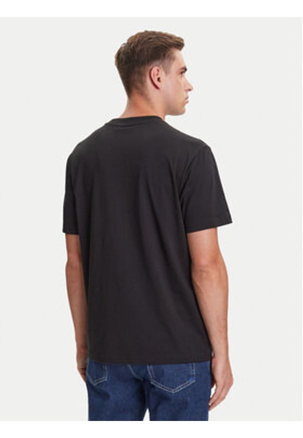 Karl Lagerfeld Jeans T-Shirt A3M17002 Czarny Regular Fit. Kolor: czarny. Materiał: syntetyk