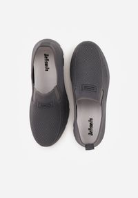 Born2be - Szare Wsuwane Buty Sportowe Sneakersy z Siateczki z Elastycznymi Wstawkami Aerero. Okazja: na spacer, na co dzień, na spotkanie biznesowe. Zapięcie: bez zapięcia. Kolor: szary. Materiał: jeans. Sport: turystyka piesza #4