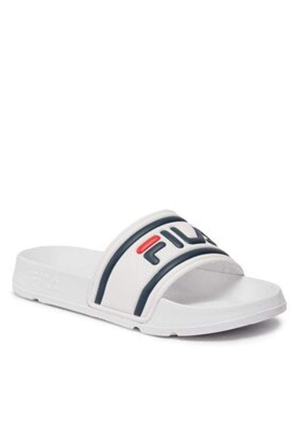 Fila Klapki Morro Bay Slipper 2.0 1010901.1FG Biały. Kolor: biały. Materiał: skóra