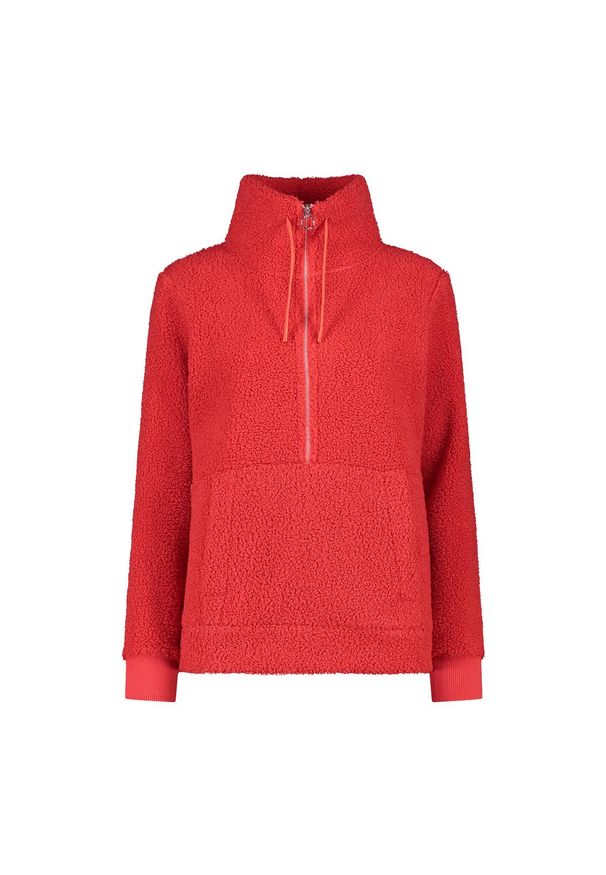 Bluza damska turystyczna CMP 32P3806. Okazja: na co dzień. Kolor: czerwony. Styl: casual, sportowy. Sport: turystyka piesza