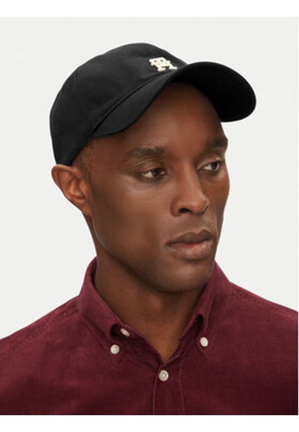 TOMMY HILFIGER - Tommy Hilfiger Czapka z daszkiem Imd Color 6 Panel AM0AM13542 Czarny. Kolor: czarny. Materiał: bawełna