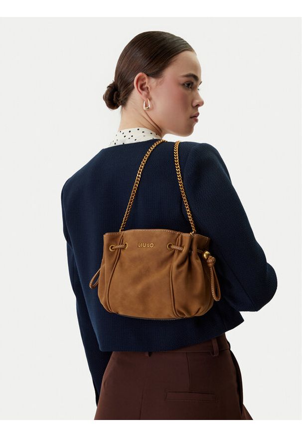 Liu Jo Torebka AA6084 E1116 Brązowy. Kolor: brązowy. Materiał: skórzane
