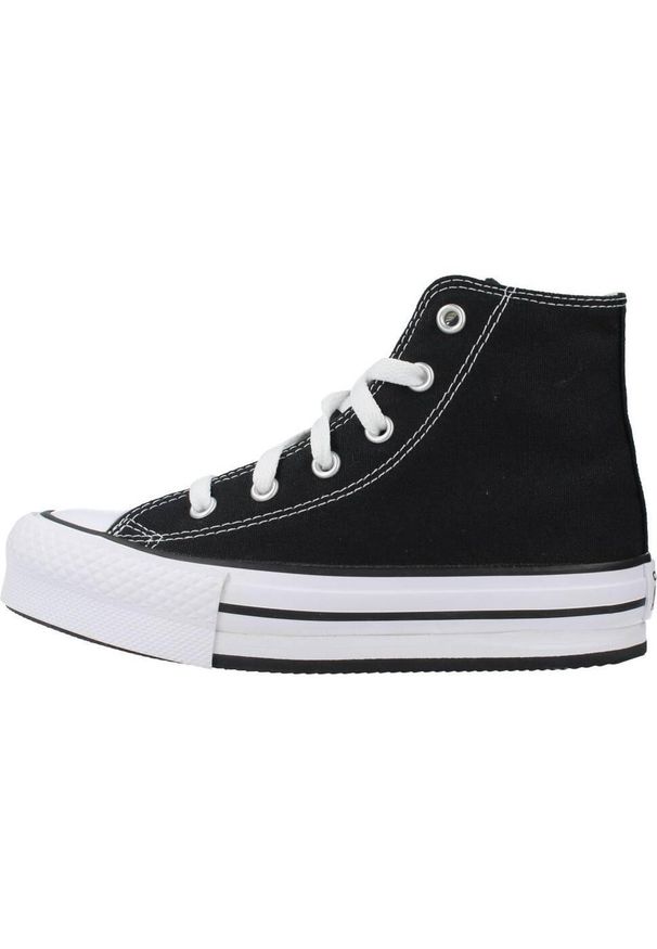 Obuwie Sportowe Dziecięce Converse Chuck Taylor All Star Lift Platform Czarny. Okazja: na co dzień. Kolor: czarny. Materiał: tkanina. Model: Converse All Star