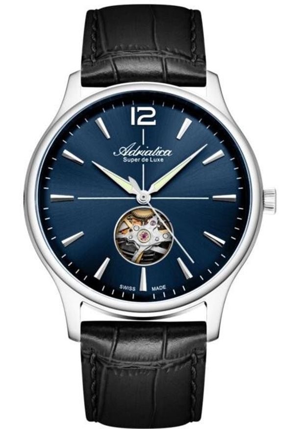 Zegarek męski Adriatica A8339.5255AO czarny. Kolor: czarny