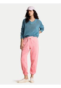 Polo Ralph Lauren Spodnie dresowe 211935585002 Różowy Regular Fit. Kolor: różowy. Materiał: bawełna #3