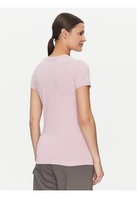 Guess T-Shirt W2YI44 J1314 Różowy Slim Fit. Kolor: różowy. Materiał: bawełna