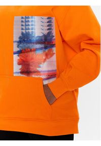 Calvin Klein Jeans Bluza J20J221153 Pomarańczowy Oversize. Kolor: pomarańczowy. Materiał: bawełna