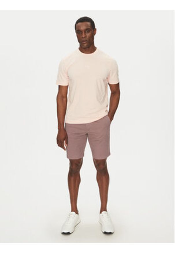 BOSS Szorty materiałowe 50536884 Różowy Regular Fit. Kolor: różowy. Materiał: bawełna