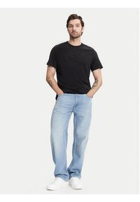 Calvin Klein Jeans T-Shirt Deboss Mono Graphic LV04RC824G Czarny Regular Fit. Kolor: czarny. Materiał: bawełna #5