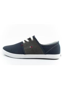 TOMMY HILFIGER - Buty sportowe trampki do chodzenia męskie Tommy Hilfiger. Kolor: niebieski. Sport: turystyka piesza