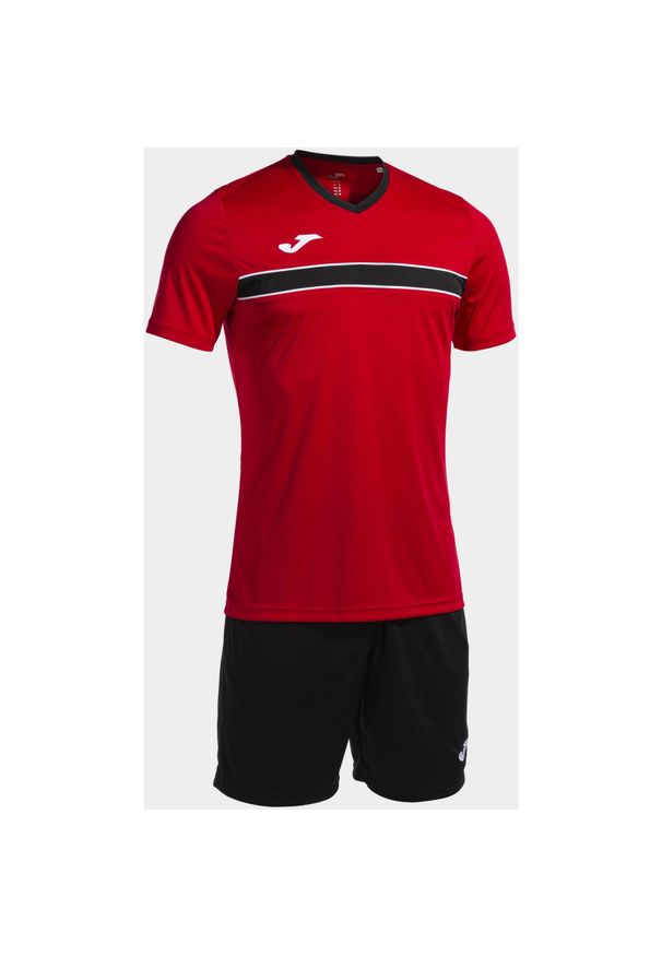 Zestaw Sportowy Joma Victory Czerwony 2XS - Lekki i Trwały. Kolor: czerwony, czarny, wielokolorowy. Materiał: dresówka. Sport: piłka nożna
