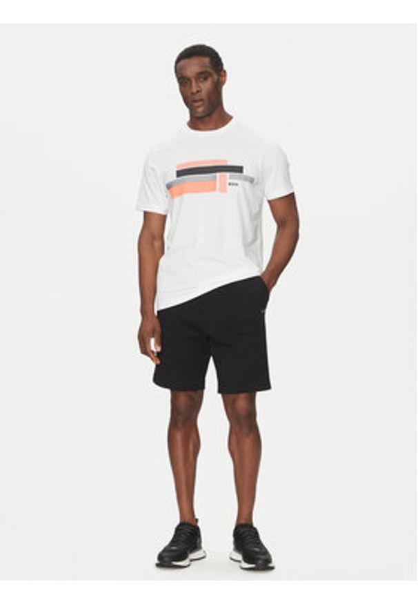 BOSS T-Shirt Glamping 50538923 Biały Relaxed Fit. Kolor: biały. Materiał: bawełna