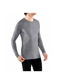 Koszulka z długim rękawem Falke Wool-Tech Light. Kolor: szary. Materiał: tkanina. Długość rękawa: długi rękaw. Długość: długie #1