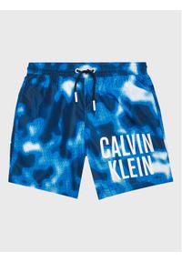 Calvin Klein Swimwear Szorty kąpielowe Medium KV0KV00027 Niebieski Regular Fit. Kolor: niebieski. Materiał: syntetyk #1
