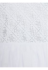 Guess Sukienka elegancka J4RK34 KC4T0 Biały Regular Fit. Kolor: biały. Materiał: syntetyk. Styl: elegancki