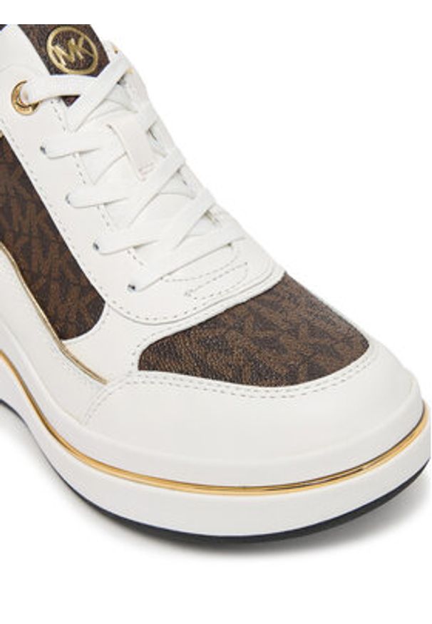 MICHAEL Michael Kors Sneakersy Emmy 43F5EMFS4L Biały. Kolor: biały. Materiał: skóra