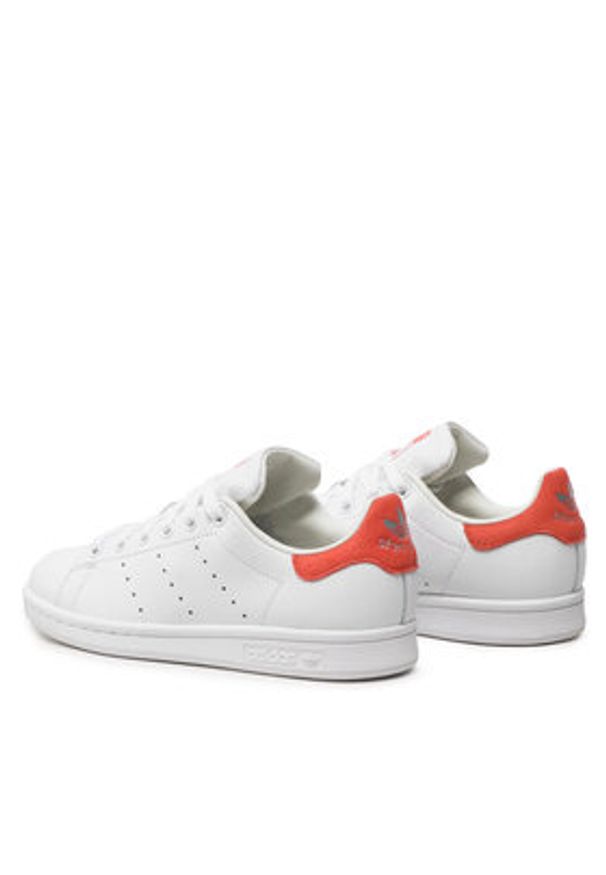 Adidas - adidas Sneakersy Stan Smith J HQ1855 Biały. Kolor: biały. Materiał: skóra. Model: Adidas Stan Smith