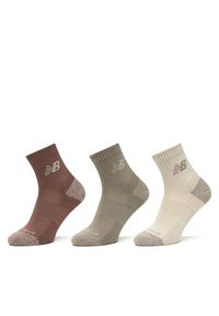 New Balance Zestaw 3 par wysokich skarpet unisex Active Cushion Quarter Socks LAS35204AS Kolorowy. Materiał: poliester, materiał. Wzór: kolorowy