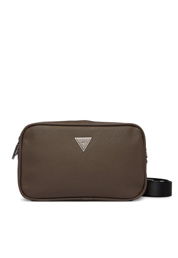 Guess Saszetka HMMISA P6150 Brązowy. Kolor: brązowy. Materiał: skóra