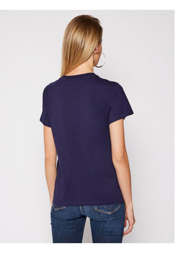 Levi's® T-Shirt The Perfect 39185-0129 Granatowy Regular Fit. Kolor: niebieski. Materiał: bawełna