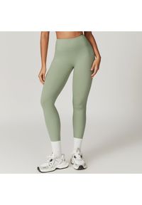 Intica - Legginsy treningowe z wysokim stanem do ćwiczeń Diega. Stan: podwyższony. Kolor: zielony. Materiał: materiał. Sport: fitness