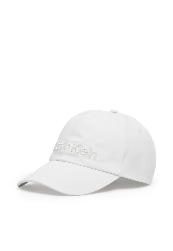 Czapka z daszkiem Calvin Klein. Kolor: biały