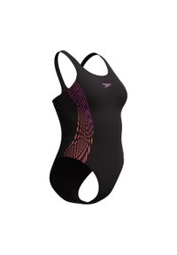 Strój kąpielowy na basen damski Speedo Placement MuscleBack. Kolor: czarny