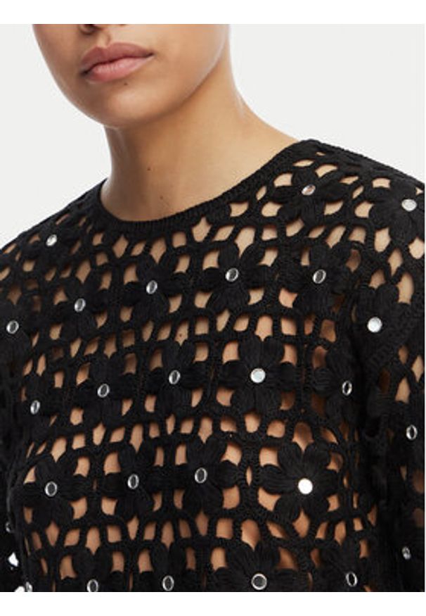 MICHAEL Michael Kors Bluzka MS651ZMKNE Czarny Regular Fit. Kolor: czarny. Materiał: syntetyk